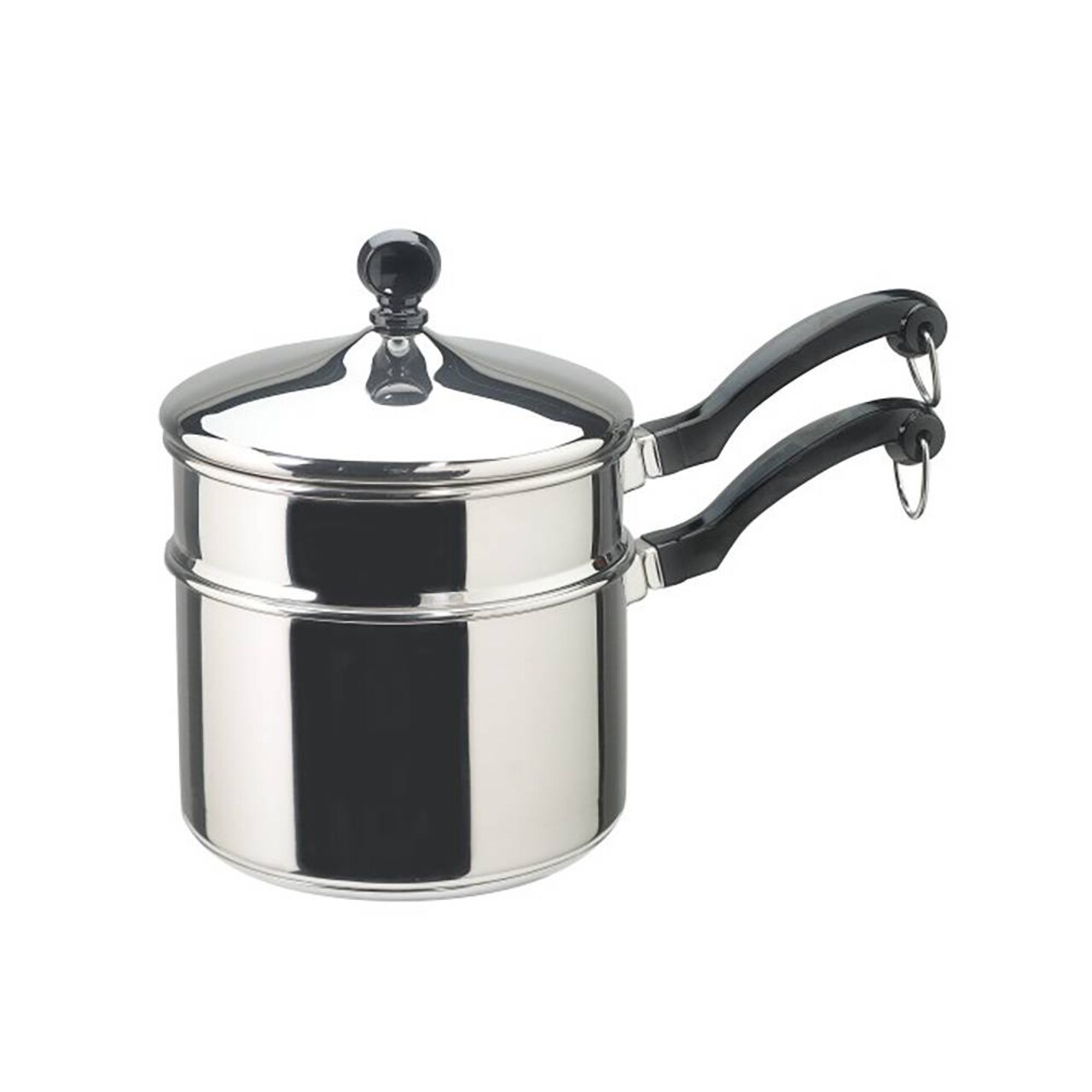Farberware Classic Stainless Steel Covered Saucepan with Boiler 2 Qt